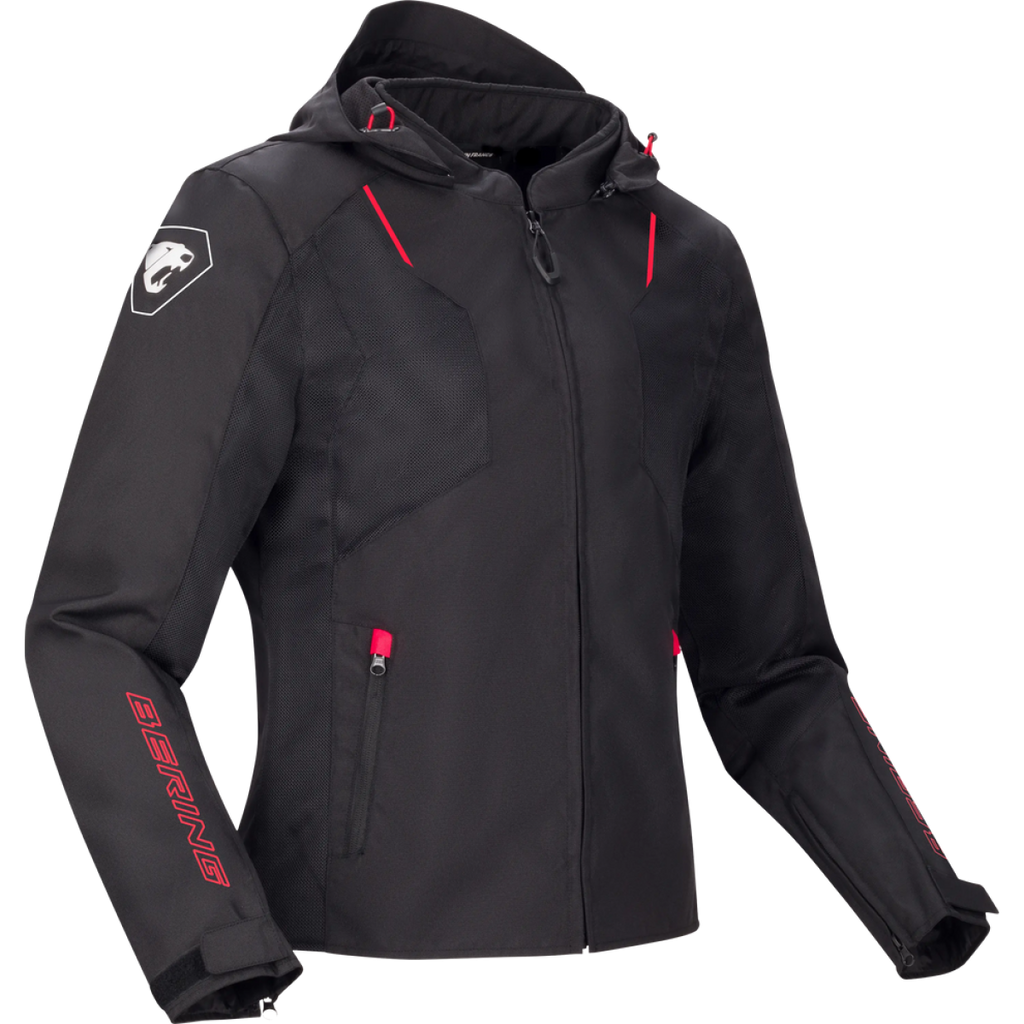 BERING WING motoros textildzseki Fekete