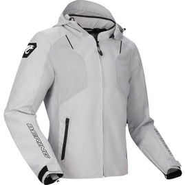 Anyag: Textil, Hard Mesh (100% újrahasznosított poliészter), Fibretech 600D

Szabás: Body Fit (karcsúsított, testhezálló; ajánlott egy számmal nagyobb méret választása)

Szezon: Nyár
Külső anyag: Poliészter/PU (55%), Poliészter (45%)

Fix bélés: Poliészter (90%), Nylon/PU (10%)
Kényelmi funkciók: 2 külső zseb, belső zseb, vízálló pénztárcazseb, cipzáras mandzsetták, derékszűkítés, levehető kapucni, kabát/nadrág csatlakozó cipzár, állítható könyökprotektor zseb, magasított gallér

Fő védelem: kivehető CE kön