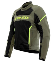 Load image into Gallery viewer, DAINESE AIR FRAME 3 TEX JACKET férfi nyári motoros kabát fekete szürke sárga