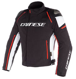 DAINSE RACING 3 D-DRY férfi motoros kabát Fekete fehér fluo-piros