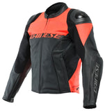 DAINESE RACING 4 PERF. black/fluo-red leather jacket