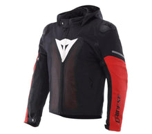 Load image into Gallery viewer, DAINESE SUPER SPRINT AIR TEX férfi motoros textil kabát Fekete fehér piros