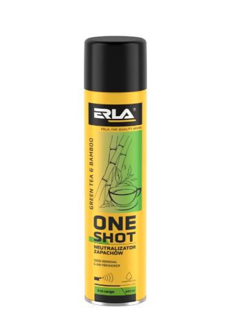 ERLA ONE SHOT 600ml szagsemlegesítő és légfrissítő Green tea & bamboo