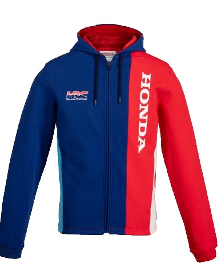 HONDA HRC RACING cipzáras kapucnis pulóver