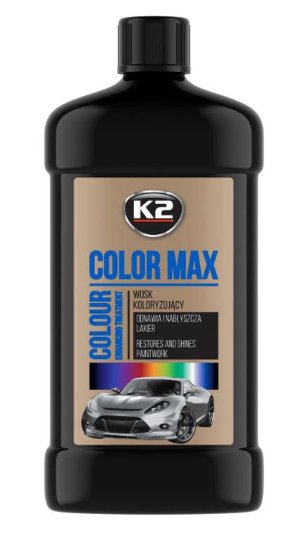 K2 COLOR MAX - fekete polír-wax 500 ml