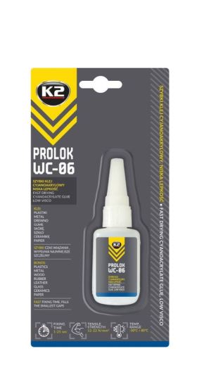 K2 PROLOK WC-06 20g cionakrilát ragasztó