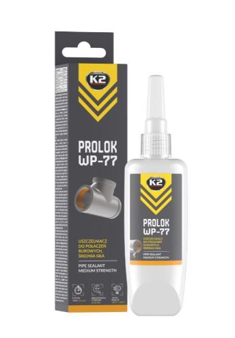 K2 PROLOK WP-77 50ml - Közepes szilárdságú csőtömítő anyag