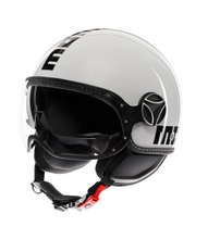 Load image into Gallery viewer, MOMODESIGN FGTR EVO 2206# JET motoros bukósisak Gyöngyház fehér fekete