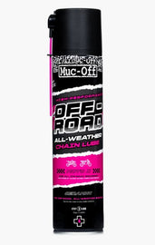 Minden típusú terepjárónak más-más igénye van a láncok optimális állapotban tartása terén. A Muc-Off Off-Road Chain Lube megváltoztatja a játékot a láncok hatékonyságában és teljesítményében az összes terepjáró gép esetében.

Minden időjárási körülményre alkalmas, egyedülálló vízlepergető, kerámia összetételünk mélyen behatol a láncszembe, és tartós védőbevonatot hoz létre, amely megvédi láncát a korróziótól és a fém-fém kopástól.

Egyedülálló formulánk további előnye, hogy UV-festéket is tartalmaz, ami azt