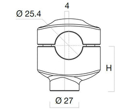 RIZOMA AZ430B kormánymagasító