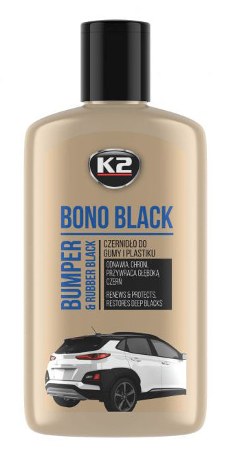 K2 BONO BLACK műanyag- és gumifeketítő krém