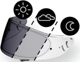 SHOEI CWR-F2PN PHOTOCHROMIC for light-darkening plexiglass NXR2 helmet