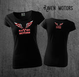 RAVEN MOTORS WINGS women's motorcycle T-shirt