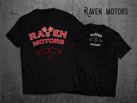 RAVEN MOTORS PISTON férfi motoros póló L