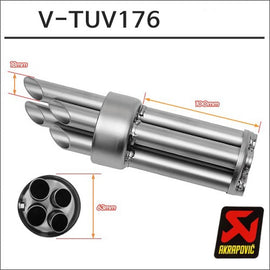 AKRAPOVIC V-TUV 176 hangtompító