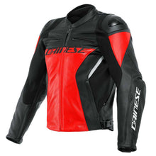 Load image into Gallery viewer, DAINESE RACING 4 lava-red/black férfi bőrkabát