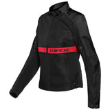 DAINESE RIBELLE AIR LADY black/lava-red women's summer motorcycle jacket