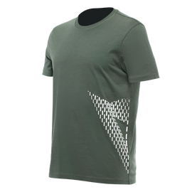 DAINESE BIG LOGO férfi motoros póló Zöld Fehér