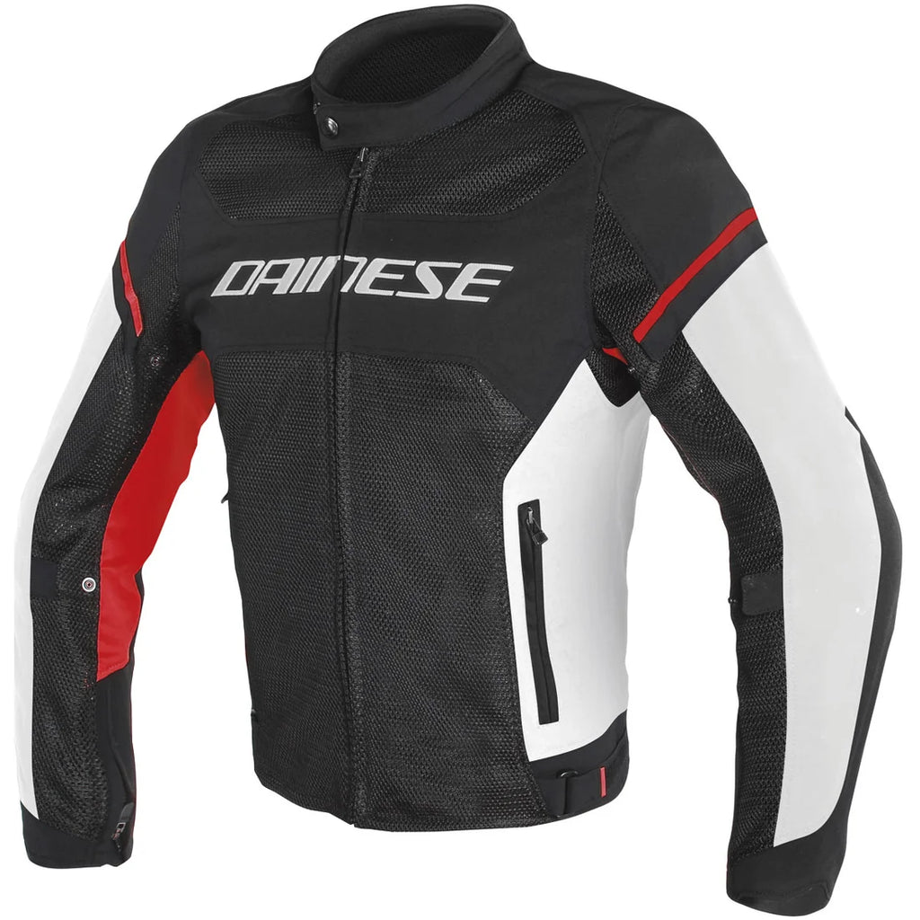 DAINESE AIR FRAME D1 férfi motoros nyári kabát Fekete/Fehér/Piros