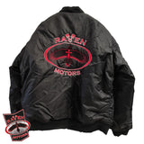 RAVEN MOTORS motorcycle bomber jacket