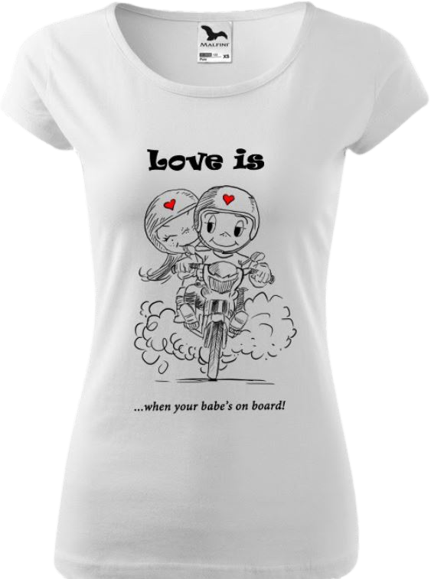 KARASNA LOVE női motoros póló