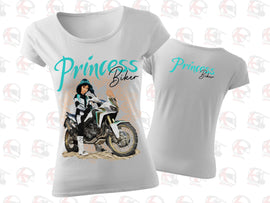 BIKER PRINCESS Jasmine női motoros póló Fehér XL